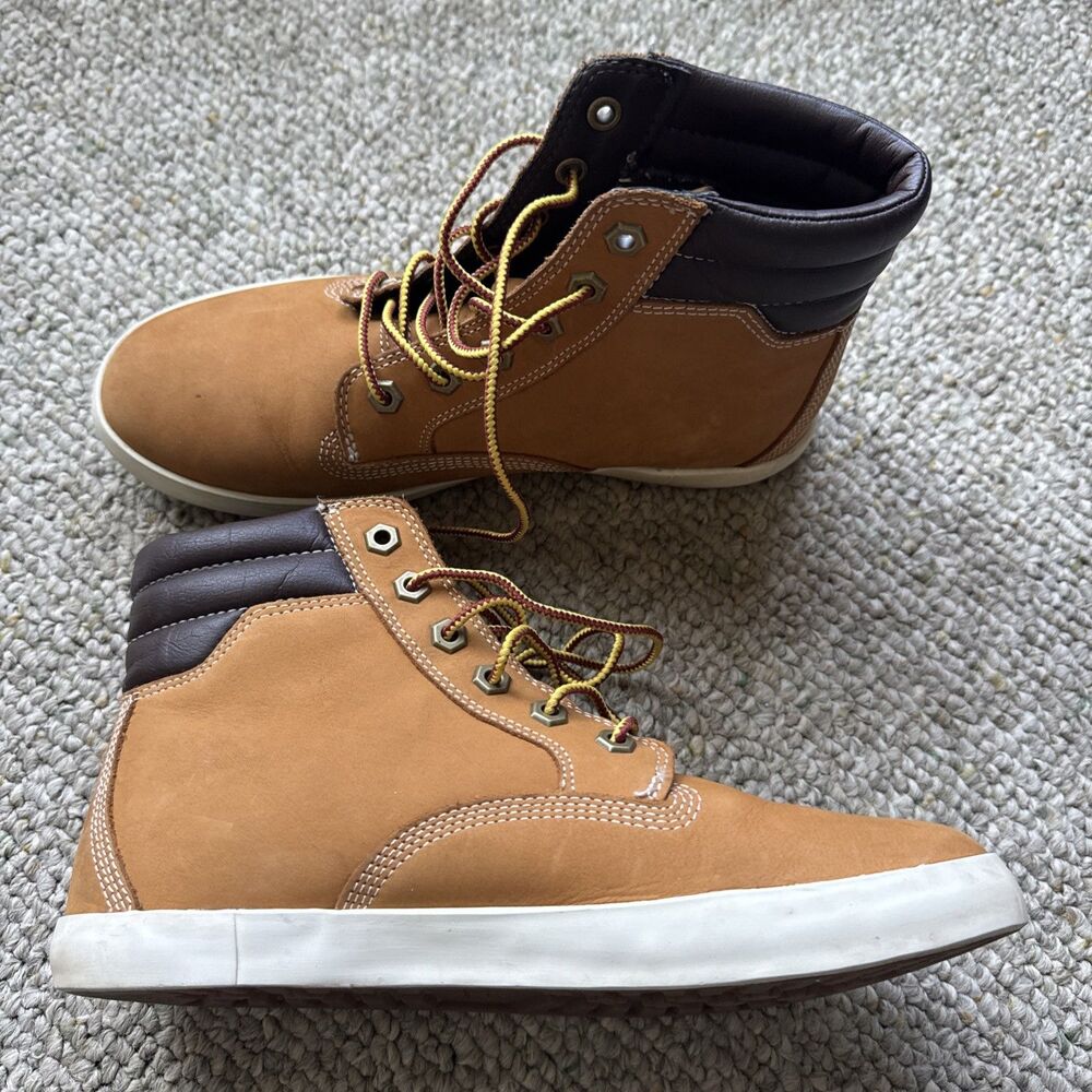 Timberland Women's Dausette Wheat Nubuck Leather Sneaker Boots A1KLZ Size 8